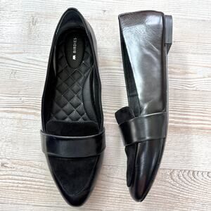 Birdies Black Leather Flats The Blackbird Loafer size 9.5